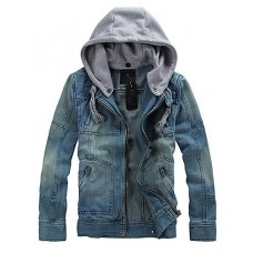 Man Fashion Detachable Denim Jacket Men Sportswear Outdoors Casual Jackets Jeans Jacket Men Plus Size SOUH7