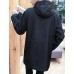 Men's Casual/Daily Simple Jackets,Solid Stand Long Sleeve Fall Black Polyester Medium